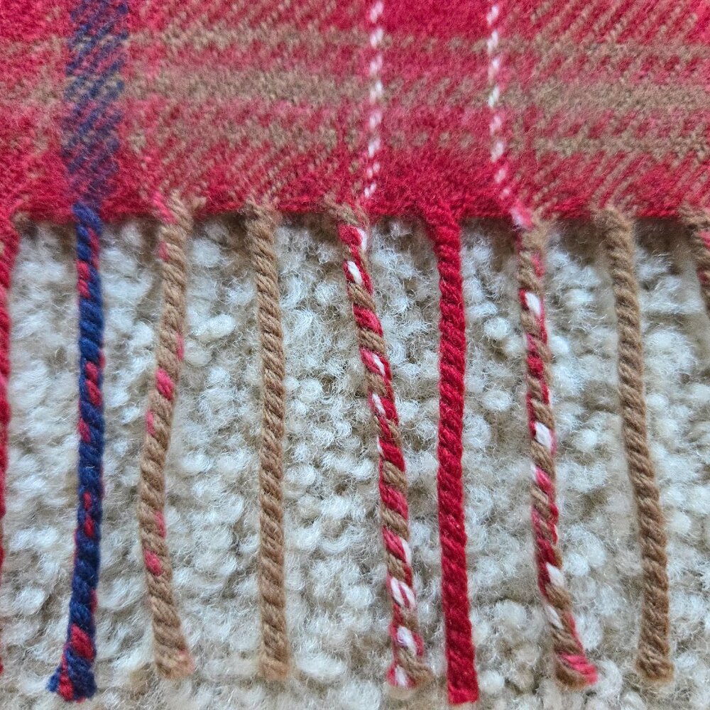 NWT Brushed Wool Throw Blanket Plaid Dunollie Castle Scotland Rare History - Picture 6 of 13
